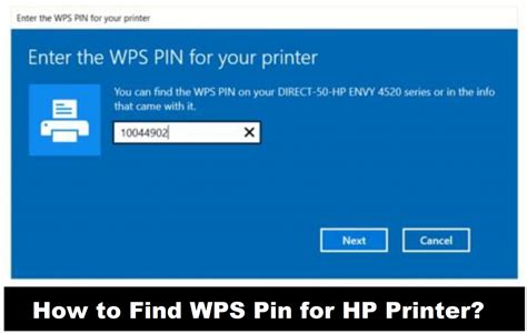 where do i find the wps pin on my printer